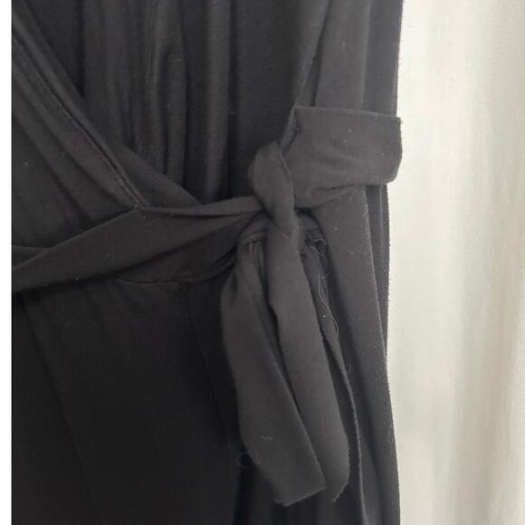 Three Dots Vintage Black Short Sleeve Wrap Dress Women's Plus Size 1X - Picture 6 of 9